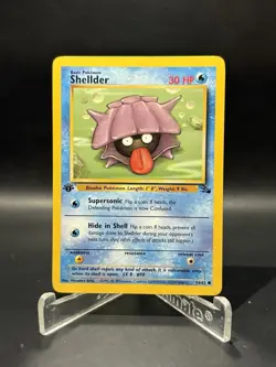 Shellder - 54/62 Fossil - Pokemon TCG - 1999 1st Edition - Image 1