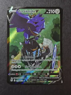 Corviknight V TG18/TG30 Ultra Rare - 2022 Pokemon Silver Tempest Trainer Gallery - Image 1