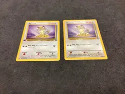 1st Edition Meowth 56/64 TCG Pokemon 1999 Jungle Vintage. Bonus Jungle added📈🔥 - Image 1