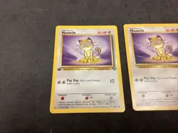 1st Edition Meowth 56/64 TCG Pokemon 1999 Jungle Vintage. Bonus Jungle added📈🔥 - Image 2