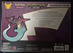 2021 Pokemon 25th CELEBRATIONS Dragapult Prime Box Booster SWSH132 -- Case Fresh 820650809385 - Image 2