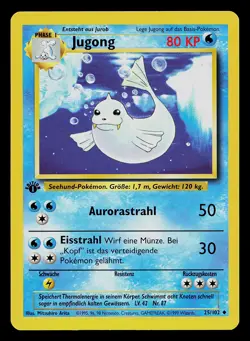 Pokemon Card - Dewgong Jugong German 1st Edition Base Set 25/102 Uncommon - Image 1
