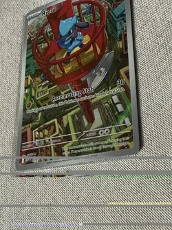 Riolu 010 Me: Mega Evolution ETB Promo Card IR Holo Mint Condition Pokemon - Image 2