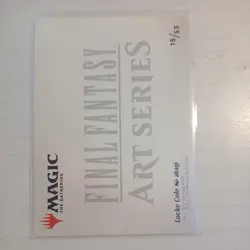 Locke Cole Art Card (Gold-Stamped Signature) Art Series: Final Fantasy Regular - Image 2