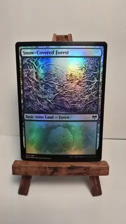 1x Snow-Covered Forest | FOIL 285/285 | Kaldheim | MTG Magic Cards - Image 1
