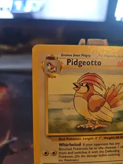 Pokemon TCG Pidgeotto 1999 Base Set 2 #28/130 Rare Card LP - Image 2