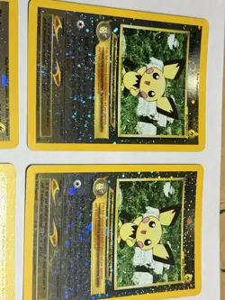 X4 Pokemon Cards Pichu WOTC 35 Black Star Promo - Image 2