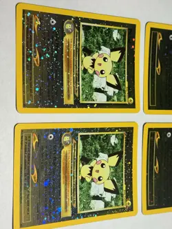 X4 Pokemon Cards Pichu WOTC 35 Black Star Promo - Image 3
