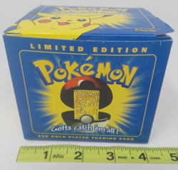 1999 Pokemon Pikachu 23K Gold-Plated Trading Card Burger King Blue Box SEALED - Image 3