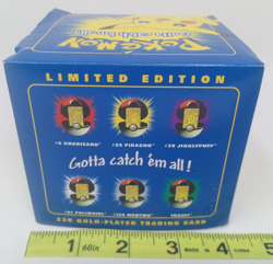 1999 Pokemon Pikachu 23K Gold-Plated Trading Card Burger King Blue Box SEALED - Image 4