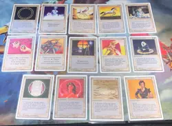 1993 - 14 MTG Unlimited Edition Common White Cards Lot Near Mint Condition - Image 1