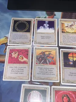 1993 - 14 MTG Unlimited Edition Common White Cards Lot Near Mint Condition - Image 2