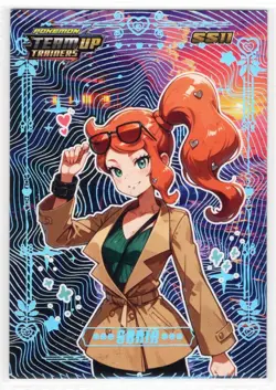 POKEMON TEAM UP TRAINERS -LOT OF 9 CARDS - SLIVER FOIL HOLO * - Image 3