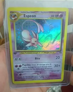 Pokemon Espeon Neo Discovery 1st Ed 1/75 DiY Placeholder Card NM+ - Image 1
