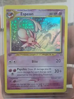 Pokemon Espeon Neo Discovery 1st Ed 1/75 DiY Placeholder Card NM+ - Image 2