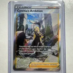Pokemon TCG Cynthia's Ambition GG60/GG70 Full Art Card Crown Zenith NM 2023 - Image 1