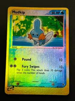 Mudkip 60/109 - EX Ruby and Sapphire Reverse Holo Pokemon TCG Card LP - Image 1