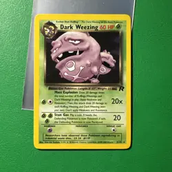 Dark Weezing 31/82 - Pokemon Team Rocket Unlimited Rare Card WOTC NM NON HOLO - Image 1