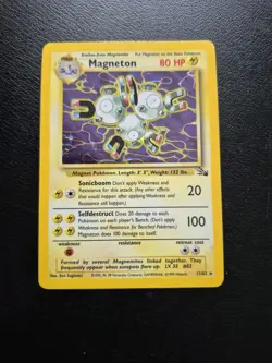Pokemon 1999 TCG Magneton Fossil Holo Unlimited Rare Card 11/62 - Image 1
