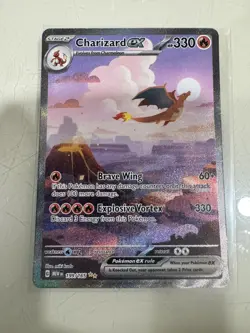 Pokemon TCG Charizard EX Scarlet & Violet 151 Card 199/165 Sir Ultra Rare - Image 1