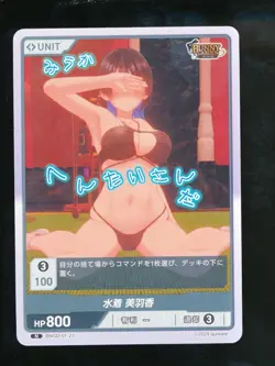 DIVINE CROSS Bunny Garden Spicy Japanese Waifu Card Hard to Find - Image 1