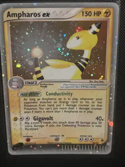 Ampharos ex 89/97 Dragon Holo Pokemon Card Near Mint Swirl Beautiful Rare Copy🔥 - Image 2