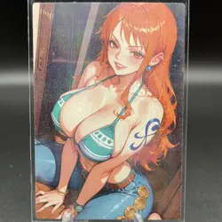 Nami One Piece Anime Waifu Card Doujin ACG Goddess Holo - Image 1