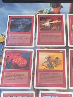 1993 - 15 MTG Unlimited Edition Common Red Cards Lot Near Mint Condition - Image 3