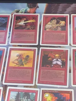 1993 - 15 MTG Unlimited Edition Common Red Cards Lot Near Mint Condition - Image 4