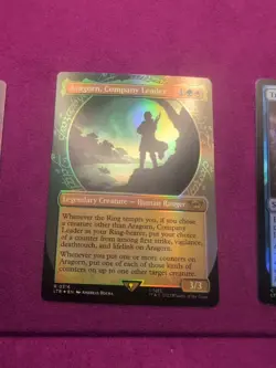 Magic The Gathering: Lord of The Rings Holo Lot. Aragorn, Company Leader; Prince - Image 1