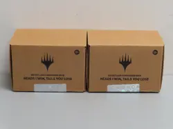 (2) Lot 2019 Secret Lair Drop Heads I Win Tails You Lose Commander Deck Case - Image 1