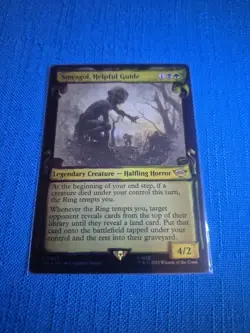 MTG LOTR Smeagol Helpful Guide 💥FOIL SPECIAL EDITION SCROLL💥 Lord of Rings - Image 1