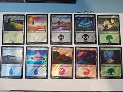 MTG - Surge FOIL Land Set - Doctor Who - Image 1