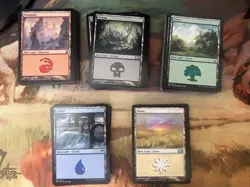 100 Basic Land Lot - 20 of each - Magic the Gathering MTG - Image 1