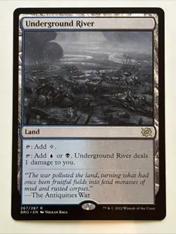 MTG The Brothers' War Underground River 267/287 NM Rare - Image 1