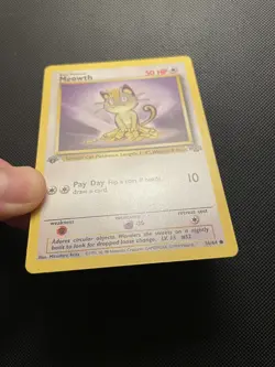 1999 Pokemon Jungle 1st Edition Meowth 56/64 WOTC Vintage Common - Image 3