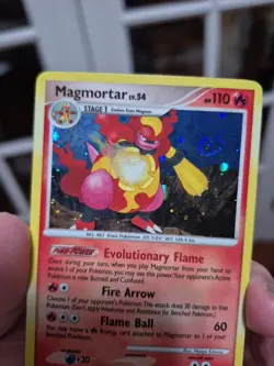 Pokemon TCG - Magmortar 6/147 - Holo Rare Supreme Victors LP SWIRL - Image 2