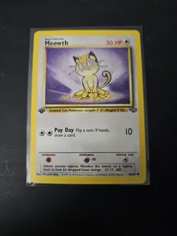 Pokemon Jungle Set 1st Edition Regular Finish Meowth 56/64 - OC998 - Image 1