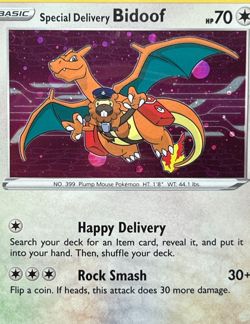 Special Delivery Bidoof - SWSH177 New Sealed - Pokemon Holo Promo - Image 4