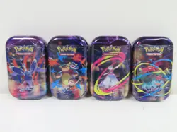 (4) Lot 2025 Pokemon Mega Heroes Factory Sealed Mini Tin - Image 1