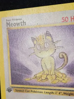 Pokemon 1st Meowth 56/64 Common Persian 42/64 Uncommon Non Holo TCG Jungle LP - Image 5