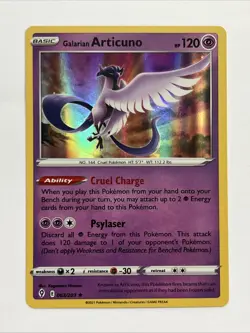 Pokemon SWSH: Articuno, Zapdos & Moltres Cosmos Holo + Galarian Form Holo MINT! - Image 5