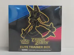 2023 Pokemon Sword & Shield Crown Zenith Factory Sealed ETB Elite Trainer Box - Image 1