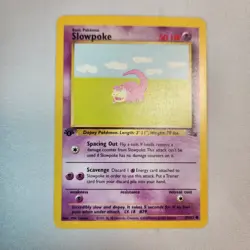 Slowpoke 55/62 - 1st Edition Common - Pokemon TCG - Fossil - LP - Image 1