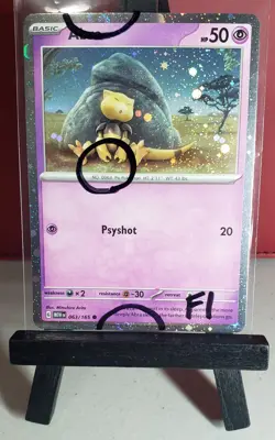 2 Swirl + Fart Pokemon Abra 063/165 Cosmos Holo Promo Scarlet & Violet 151 F1 - Image 2