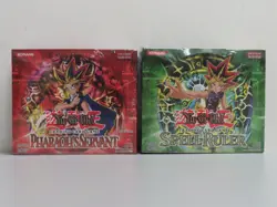 (2) Lot Yu-Gi-Oh! Pharaoh's Servant 1st Edition & Spell Ruler Sealed Booster Box - Image 1