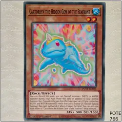 Cartorhyn the Hidden Gem of the Seafront - POTE-EN036 - Common 1st Edit Yugioh - Image 1