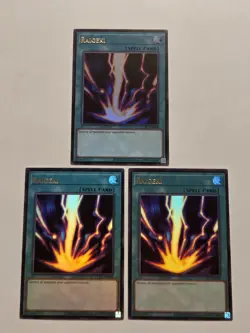 Raigeki LCKC-EN088 x3 Ultra Rare Yugioh Legendary Collection Kaiba Set Mint - Image 1