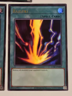 Raigeki LCKC-EN088 x3 Ultra Rare Yugioh Legendary Collection Kaiba Set Mint - Image 4