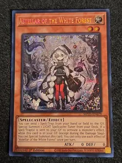 Yugioh! TCG - Astellar of the White Forest - Prismatic Secret Rare - MP25-EN079 - Image 1